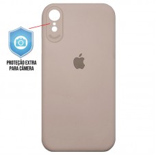 Capa para iPhone XS Max - Emborrachada Protector Areia Rosa